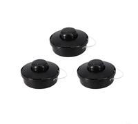 ZYNCUE Lot de 3 têtes de débroussailleuse pour tondeuse à gazon - Pièce de rechange - Bobine de fil d'alimentation