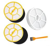 ZYNCUE Lot de 4 filtres de rechange pour aspirateur Karcher VC3 1.198-125.0, 2.863-238.0, 3 filtres, 1 brosse de nettoyage