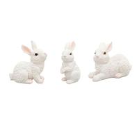 ZYNCUE Lot de trois lapins décoratifs pour une expérience joyeuse de Pâques à la maison
