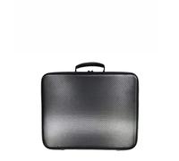 ZYNCUE Mallette rigide portable pour mini kit vaisselle ABS résistant sac de rangement avec compartiments câble DC, alimentation, Ethernet, béquille et adaptateur de tuyau, noir