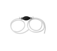 ZYNCUE Manuel pour pompe de transfert de carburant avec ampoule à siphon et 2 tuyaux en PVC (1,2 m + 0,8 m) essence, huile, eau - Tuyau de siphon portable avec connecteurs en aluminium et indicateur