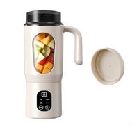 ZYNCUE Mini presse-agrumes pour jus, smoothie et purée avec poignée ergonomique et système de verrouillage sécurisé des composants (beige)