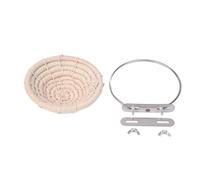 ZYNCUE Nid d'oiseau en coton tissé à la main pour perroquets, perruches, canaris, perchoir en corde avec crochet en acier inoxydable, cage d'élevage confortable, blanc, 135 x 135 cm