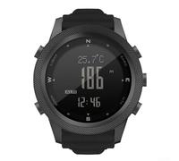 ZYNCUE North Edge AP46 Montre de sport tactique compacte pour homme avec résistance à l'eau et affichage EL, Voir image, Ap46 Black nylon, Sangle