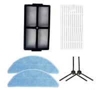 ZYNCUE Pièce de rechange pour aspirateur robot iLife V9 / V9 Pro / G9 / G9 Pro, y compris 1 filtre primaire, 1 filtre HEPA, 2 brosses latérales, 2 serpillères