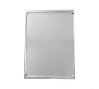 ZYNCUE Plaque de cuisson en aluminium 43,5 x 31,5 cm pour four, pain, gâteau, biscuit, feuille non argentée avec bords roulés, utilisation domestique commerciale