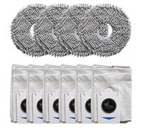 ZYNCUE Pour Ecovacs For Deebot For T30S Mop Cloth and Dust Bags For Deep Cleaning Robot Vacuum Accessory Lavables Microfiber Floor Mop Pads
