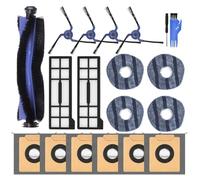 ZYNCUE Pour Eufy X10 Pro pour aspirateur Omni - Brosses latérales principales - Filtre à franges - Sac à poussière - Kit de rechange pour aspirateur sans fil