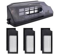 ZYNCUE Récipient à poussière pour Ecovacs pour Deebot X1 Omni Filtre de poubelle pour aspirateur T10 Omni Dirt Collection, Pièces de rechange lavables en microfibre Tampons serpillères Filtre pour