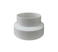 ZYNCUE Réducteur de conduit d'air de - Réducteur de conduit d'air - Réducteur/adaptateur de tuyau de ventilation - Coupleur de réduction de tuyau pour ventilateurs d'extraction (80-100)