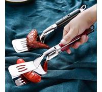 ZYNCUE Spatule à sandwich et poisson grillé en acier inoxydable pour pince à steak 29 x 6,5 cm, outil de gril à double usage pour sandwichs et barbecue