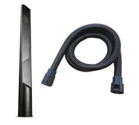 ZYNCUE Suceur plat et tuyau extra long pour Karcher NT20 30 WD1 WD2 WD3 WD4 WD5 WD6 SE4001 SE4002 SE5100 SE6100, 25 m 35 m, noir, 2 pièces avec numéro de pièce 2863-3050p brosses latérales