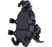 ZYNCUE Support de téléphone pour moto avec amortisseur de vibrations résistant aux chocs, rotation à 360 degrés, support de guidon Smartphone 4,7-7,1", compatible avec iPhone et appareils, noir