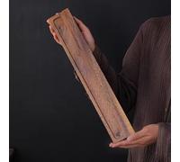 ZYNCUE Support pour tasse à thé en bois de noyer - Accessoires de cérémonie - 40 cm - Avec surface à lattes pour un drainage rapide et une circulation de l'air