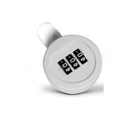ZYNCUE Verrou mécanique à combinaison à 3 codes numériques avec mot de passe pour armoire, boîte aux lettres, tiroir, armoire (20 mm, blanc)