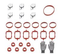 ZYNERY 6 x 33mm Kit de Suppression Clapets d'admission, Kit Suppression Clapet M57, 11612245439 Bouchon Clapet Admission pour E39 E60 E61 E46 E87 E90 E91 E93 E83 E53 E92