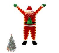 ZYNGYB Christmas Hangings Santa Claus, Père Noël Suspendu Hanging Santa Pendaison Décoration Pendentif Christmas Décor Porte Fenêtre Maison ,Lumières décoratives créatives