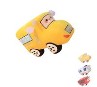 ZYNJBB Peluche de Voiture, Oreiller en Peluche de Voiture, Peluche de Bus de Dessin animé, Peluche décorative Douce et Mignonne, Cadeaux pour Enfants.