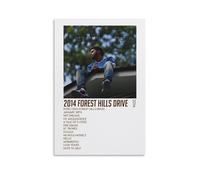 ZYNPCX J. Cole Poster 2014 Forest Hills Drive imperméable pour salon, chambre à coucher, maison, bureau et préparation de cadeaux, cadeaux exquis à offrir aux gens, 50 x 75 cm, style sans cadre