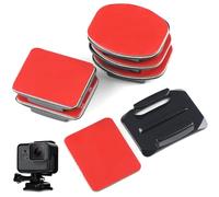 Zynqo 12 Sets Coussinets Adhésifs Compatible avec Gopro, Fixation de Casque en Adhésif, Casque Sticker Attache Incurvées Plates Compatible pour caméras GoPro Hero