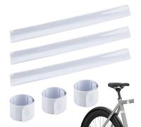 Zynqo 6Pcs Brassard Réfléchissant, Brassard Réfléchissant à Double Bande, Bandes de Sécurité Réfléchissantes, pour Faire du Vélo Courir ou Faire du Jogging Cheville Bracelet Fluo Band