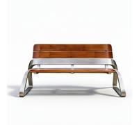 Zynqra Banc De Jardin,Banc D'extérieur,avec Dossier,Pieds Chaise en Acier Inoxydable,2-3 Places,pour Terrasse,Cour,Balcon,pelouse,Parc,Meubles Jardin(180cm/70.8in)