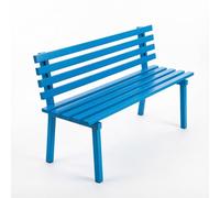 Zynqra Banc De Jardin Extérieur,Art du Fer,Jardin en Mobilier 2-3places,Dossier Décoratif Confortable,métalliquesbanquette Parc Métal,pour Porche,Cour,Parc(Blue,180cm/70.8in)