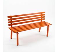 Zynqra Banc De Jardin Extérieur,Art du Fer,Jardin en Mobilier 2-3places,Dossier Décoratif Confortable,métalliquesbanquette Parc Métal,pour Porche,Cour,Parc(Orange,180cm/70.8in)
