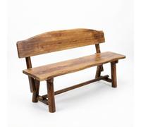 Zynqra Banc Exterieur Jardin,Chaise De Parc avec Dossier,Panneaux en Bois Massif,avec Dossier Confortable,pour Terrasse Balcon Cour,Meubles Jardin(120cm/47.2in)