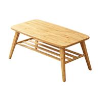 Zynqra Rectangulaire Table Basse,Table de Salon,Tables de Plancher | Avec Tiroir ,Facile à Assembler,Bois,pour À utiliser assis par terre,Forte Charge Portante(B,L100cm/39.3in*H40cm/15.7in)