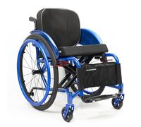 Zynqra Self Propelled Narrow Wheelchair,Aluminium,Pliant,Frein sur poignées,l'extérieur et Les Voyages,Petites Roues,Frein de stationnement à Pied,pour Handicapé Personne Âgée(14.9in Seat Width,F)