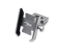 Zynther Accessoires pour Moto Support de Navigation téléphone Portable Guidon pour Afrique pour Twin CRF1000L Support de Navigation pour Moto(B Handlebar Silver)