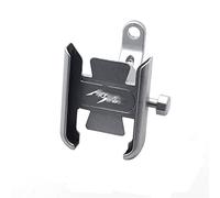 Zynther Accessoires pour Moto Support de Navigation téléphone Portable Guidon pour Afrique pour Twin CRF1000L Support de Navigation pour Moto(B Mirror Type Silver)