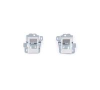Zynther Poignée de verrouillage de porte intérieure Pour Land Pour Rover pour Defender 90 110 130 2004-2018 ensemble de remplacement de poignée de porte intérieure de voiture(Silver 2-Pcs)