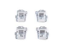 Zynther Poignée de verrouillage de porte intérieure Pour Land Pour Rover pour Defender 90 110 130 2004-2018 ensemble de remplacement de poignée de porte intérieure de voiture(Silver 4-Pcs)