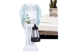 Zyntora Ange Solaire Décoration Extérieure Jardin - Petite Figurine Paysagère en Résine | Statuette Ange pour Allée De Jardin Porche Terrasse Aménagement Paysager