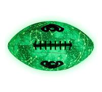 Zyntora Ballon de Football éclairé, Ballons de Football Lumineux, Taille 6/9 Ballon de de Nuit Super Grip, Football américain, de Sport en Cuir PU imperméable pour Piscine, Plage et