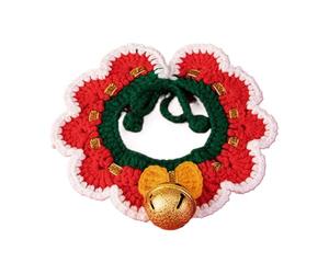 Zyntora Collier de Noël pour animal de compagnie - Accessoires festifs pour chiot - Cache-cou de Noël pour animal domestique | Pour réunion de famille, séance photo, jeu de rôle