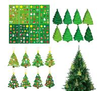 Zyntora Décoration de sapin de Noël, autocollants interactifs, arbre de Noël fait à la main - pour enfants de 3 ans et plus, pour bébé, enfant, maison, mur, salle de classe, appartement