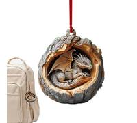 Zyntora Décorations Animales de Noël - Ornements Mignons en Acrylique 2D pour Arbre et Décoration | Pendentifs Mignons Décorations Fêtes Portables pour Voiture Maison Cadeaux