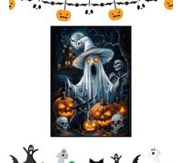 Zyntora Énigmes Effrayantes,Puzzle Halloween - Fantôme Festif Gothique Jeu Jouet Cadeau Collection Sol pour Famille Adultes Fête Hommes Femmes