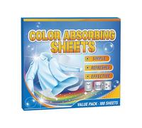 Zyntora Feuilles Anti Décoloration Pour Lavage - Capteur de Teinture Anti-Décoloration des Vêtements,100 Pastilles Anti De Teinture Pour Maison Voyage Hôtel Appartement