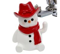 Zyntora Figurines de Noël Animées,Décorations du Père Noël aux Bras Articulés | Figurines Interactives Père et Bonhomme de Neige pour Bureau Étagère Jardin Cuisine