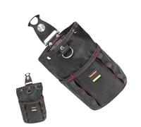 Zyntora Pochette À Outils pour Ceinture,Pochette Utilitaire en Tissu Oxford pour Menuiserie avec Clip de Ceinture | Sac Polyvalent pour Marteaux Vis Clous Mètres Rubans