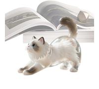 Zyntora Porte-clés Poils de Chat | Porte-clés à Poils d'Animal Rechargeable - Pendentif Transparent pour Sac à Main Femme Homme Accessoire Sac à Dos et Ornement
