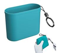 Zyntora Sac Nettoyeur de Balles de Golf | Accessoire De Nettoyage Compact pour Clubs Et Balles avec,Fournitures De Lavage À Séchage Rapide avec Rainures Accessoire Compact sur Le Parcours pour