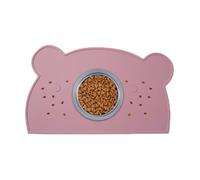 Zyntora Tapis Repas Pour Animaux - Tapis d'Eau pour Chien en Silicone | en Forme d'Ours Lavable Anti-Débordement pour Animal de Compagnie pour Éducation des Chiots et Lieux de Repas comme Balcon Salle