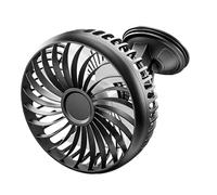 Zyntora Ventilateur À Ventouse - Ventilateur avec Ventouse - USB Réglable À 3 Niveaux Pour Chambre, Chevet, Dortoir, Voiturette De Golf, Cabine De Conduite, Chambre D'Enfant, Voyage,
