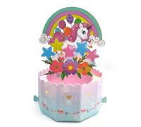 ZYOOO® 3D Licorne Pop Up Cartes avec Enveloppe,Cartes de voeux d'anniversaire pour enfants filles Décoration anniversaire Thème Fête Cartes