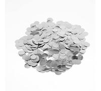 ZYOOO Confettis de Table Ronds Brillants Métalliques Argenté - Confettis pour Remplissage de Ballons - 1.5cm - 6000pcs/1 Pack